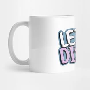 DISCO  - Let's Disco Mirror ball (blue/lavender) Mug